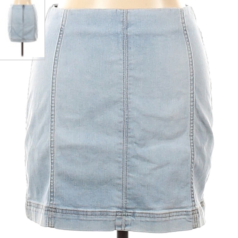 Denim mini skirt